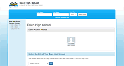 Desktop Screenshot of edenhighschool.net