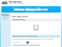 Tablet Screenshot of edenhighschool.net